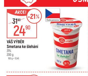 Váš výběr Smetana ke šlehání