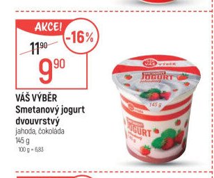 Váš výběr Smetanový jogurt dvouvrstvý