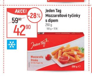 Jeden Tag Mozzarellové tyčinky s dipem