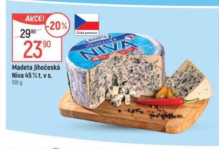 Madeta Jihočeská Niva 45 % t. v s.