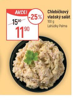 Chlebíčkový vlašský salát