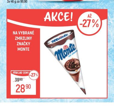 Na vybrané zmrzliny značky Monte