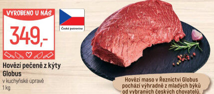 Hovězí pečeně z kýty Globus