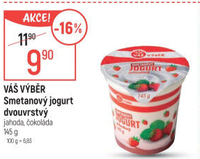 Ochucený jogurt smetanový Váš Výběr