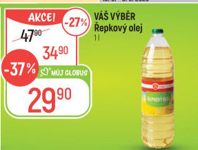 Olej řepkový Váš Výběr