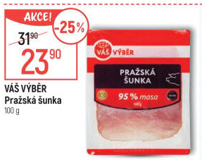 Pražská šunka nejvyšší jakosti Váš Výběr