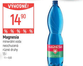 Přírodní voda Magnesia