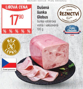 Šunka dušená výběrová Globus