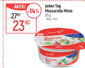 Sýr Mozzarella Minis Jeden Tag