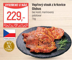 Vepřová krkovice steak marinovaný Globus