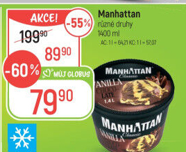 Zmrzlina v kelímku Manhattan Nestlé