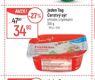 Jeden Tag Čerstvý sýr