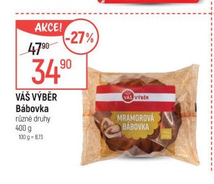 VÁŠ VÝBĚR Bábovka