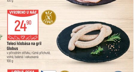 Telecí klobása na gril Globus