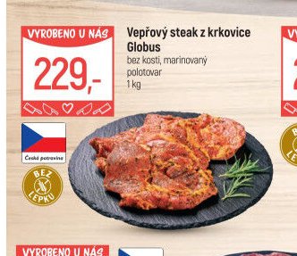 Vepřový steak z krkovice Globus