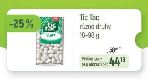 Tic Tac různé druhy 18-98 g