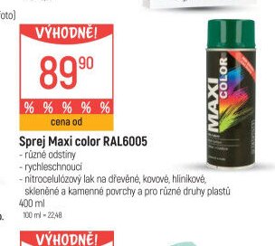 Sprej Maxi color RAL6005 - Globus akcniletaky.com
