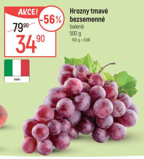 Hrozny tmavé bezsemenné