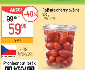 Rajčata cherry oválná