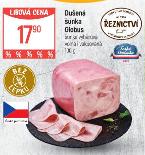 Šunka dušená výběrová Globus