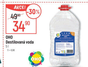 Voda destilovaná OHO