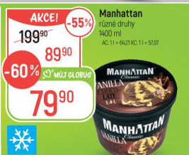 Zmrzlina v kelímku Manhattan Nestlé