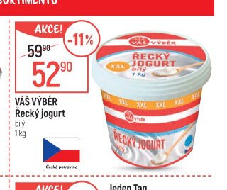 VÁŠ VÝBĚR Řecký jogurt