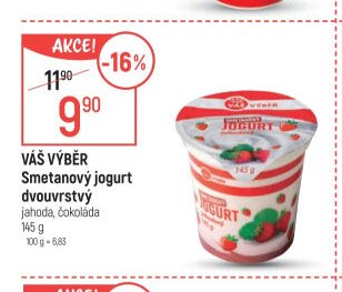 VÁŠ VÝBĚR Smetanový jogurt dvouvrstvý
