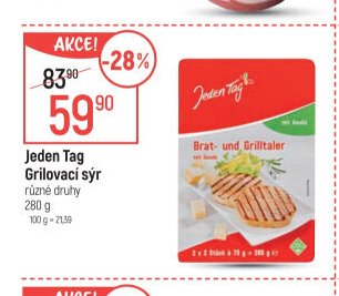 Jeden Tag Grilovací sýr