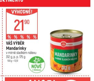 VÁŠ VÝBĚR Mandarinky