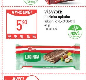 VÁŠ VÝBĚR Lucinka oplatka