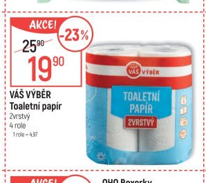 VÁŠ VÝBĚR Toaletní papír