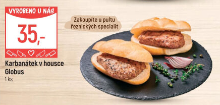 Karbanátek v housce Globus