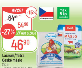 Máslo z Vysočiny Lacrum