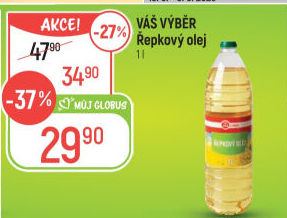 Olej řepkový Váš Výběr