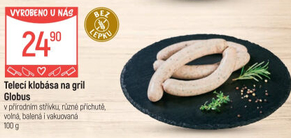 Telecí klobása na gril Globus