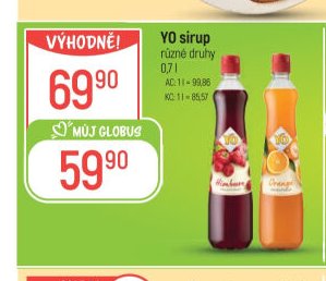 YO sirup 0,7 l
