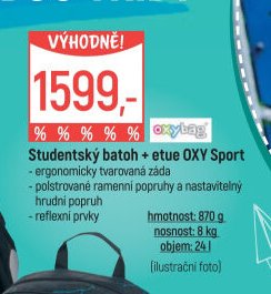Studentský batoh + etue OXY Sport