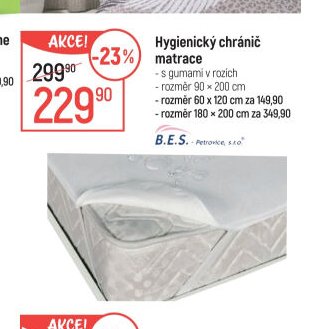 Hygienický chránič matrace