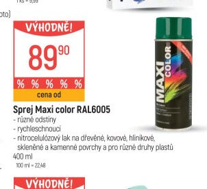 Sprej Maxi color RAL6005 - Globus akcniletaky.com