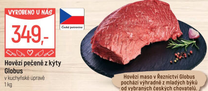 Hovězí pečeně z kýty Globus