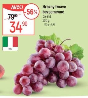 Hrozny tmavé bezsemenné