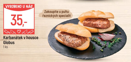 Karbanátek v housce Globus