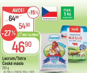 Máslo z Vysočiny Lacrum