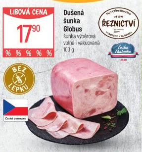 Šunka dušená výběrová Globus