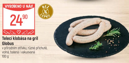 Telecí klobása na gril Globus