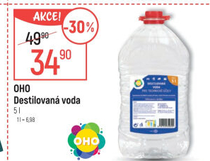 Voda destilovaná OHO