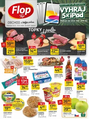 akční leták FLOP TOP 13.8.2025-19.8.2025
