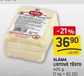 Těsto listové Sláma