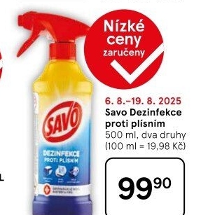 Čistič proti plísním Savo